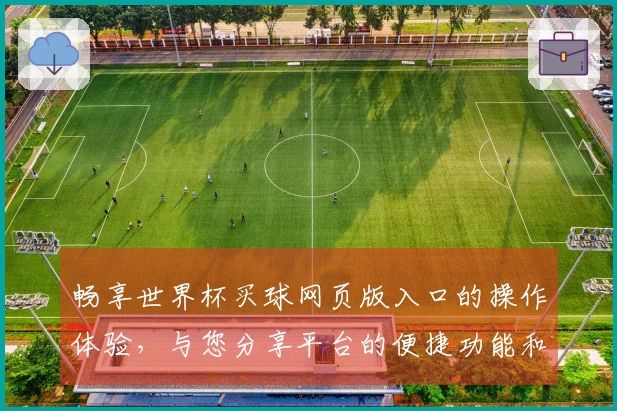 畅享世界杯买球网页版入口的操作体验，与您分享平台的便捷功能和使用心得